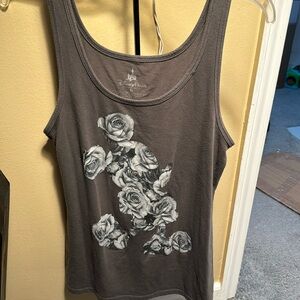 Floral Mickey tank
